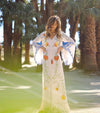 Summer Tassel Vintage Flower Style Goddess Long Dress