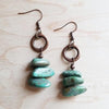 Natural Turquoise Stacked Gemstone Earrings - Cocoa Yacht Club