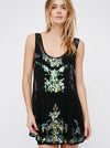 Bohemian Sequin Perspective Backless Dress