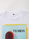'Miami Florida' Casual White T Shirt