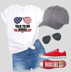 Patriotic Talk To Me Goose Unisex Softstyle Tee - Cocoa Yacht Club