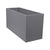 Modern Galvanized Metallic Planter for Indoor and Outdoor with Drainage in Grey