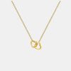 Alloy Double Heart Necklace - Cocoa Yacht Club