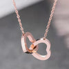 Alloy Double Heart Necklace - Cocoa Yacht Club