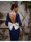 Backless Bow Party Dress