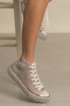 Chantel High Top Studded Sneakers - Cocoa Yacht Club