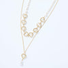 Double-Layered Heart & Pearl Pendant Necklace - Cocoa Yacht Club