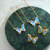 Gold-Plated Butterfly Pendant Necklace - Cocoa Yacht Club