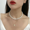 Gold-Plated Glass Pearl Necklace - Cocoa Yacht Club