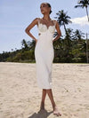 Chic Beaded Sleeveless Dress - Cocoa Yacht Club