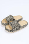 Leopard Print Casual Soft Rubber Slides Shoes - Cocoa Yacht Club