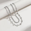 Rhinestone Double-Layered Necklace - Cocoa Yacht Club