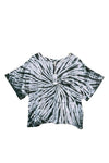 Twist tie dye oversize crop with a pockets - Cocoa Yacht Club