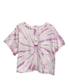 Twist tie dye oversize crop with a pockets - Cocoa Yacht Club