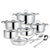 6PCS Set Stainless Steel Set Cocoa Yacht Club