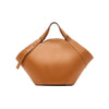 Retro Trend Solid Color Fan-Shaped Bag Cocoa Yacht Club