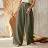 Solid Casual High Waist Button Pants - Cocoa Yacht Club
